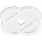 Ekena Millwork Charlotte Architectural Grade PVC Contemporary Ceiling Medallion, 18"OD x 3"ID x 7"C x 1"P CMP18CE-03000 - alternate 2